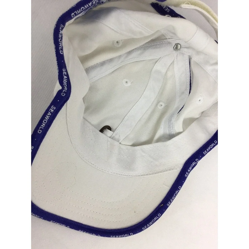 SeaWorld Shamu Whale Baseball Cap Toddler Kids White Blue Theme Park Hat